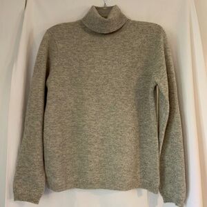 Lauren Ralph Lauren gray 100% cashmere turtleneck sweater